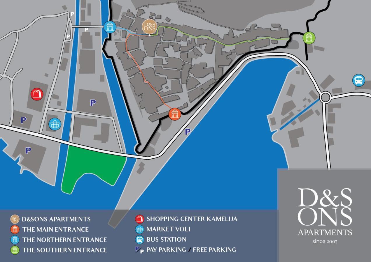 D & Sons Apartments Kotor Eksteriør billede